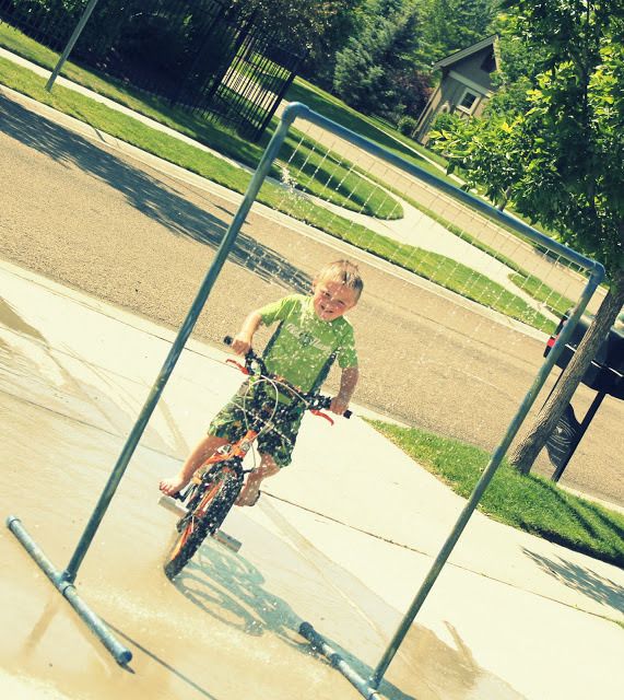 How to make driveway bike riding more fun: Make a bike wash with ideas from Crafty Sisters
