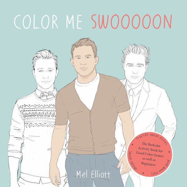 Coloring books for adults: Color Me Swooon by Mel Elliott. We're dying. 