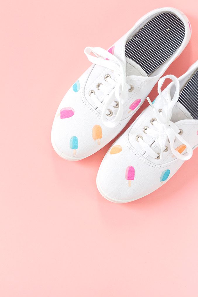 white canvas shoes for crafts