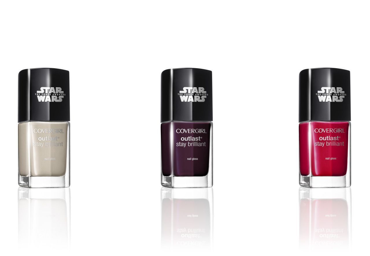 The new CoverGirl Star Wars MakeUp line: Pretty nail polish colors! 