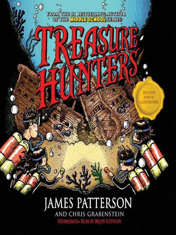 great fantasy and adventure books for tweens:  Treasure Hunters by James Patterson