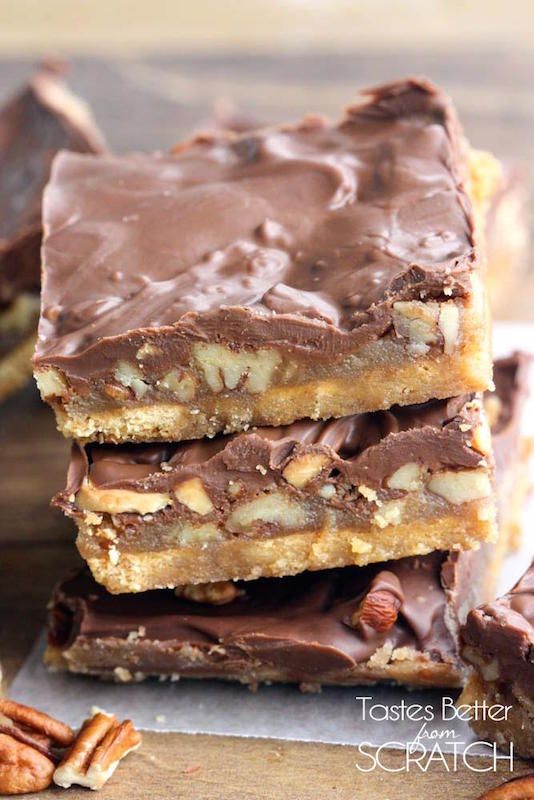 Delicious Graham Cracker Toffee Bars are a great toffee recipe for little bakers to help with. | Taste Better From Scratch