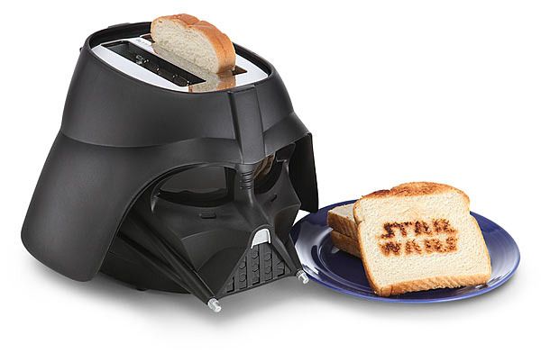 Darth Vader Toaster at Think Geek: Get your little Star Wars fan excited about making their own damn breakfast! | Best gifts for kids in the kitchen: Cool Mom Eats holiday gift guide
