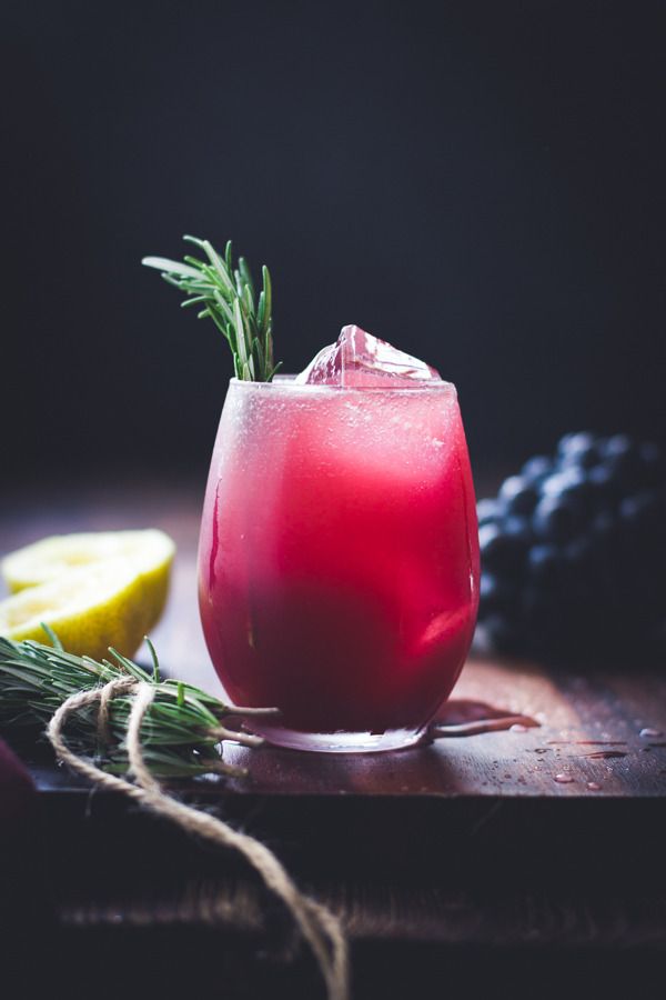 This gorgeous Grape Rosemary and Gin Crush is calling our names. A lovely, unexpected New Year's Eve cocktail recipe. | Bojon Gourmet