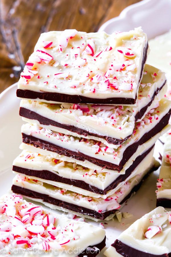 Peppermint Bark is the perfect, easy chocolate bark recipe for Christmas | Sally's Baking Addiction