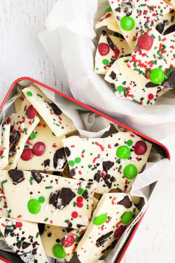 The best chocolate bark recipe for Christmas: Santa Bark! | Deliciously Declassified