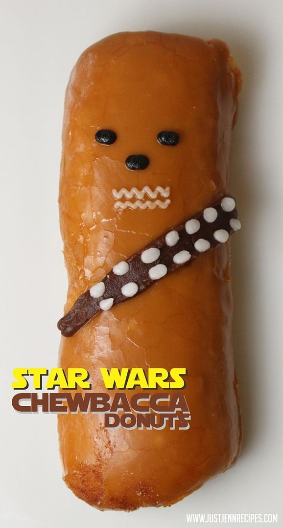 These Chewbacca Donuts are, hands down, our favorite Star Wars snack ever. Hilarious! | Just Jenn Recipes
