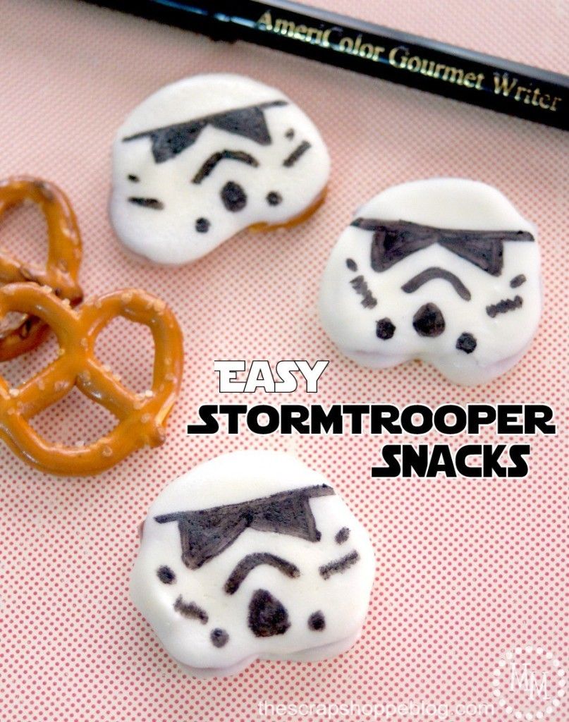 We love that these Easy Stormtrooper Snacks are actually easy. Perfect! | Scrap Shoppe blog