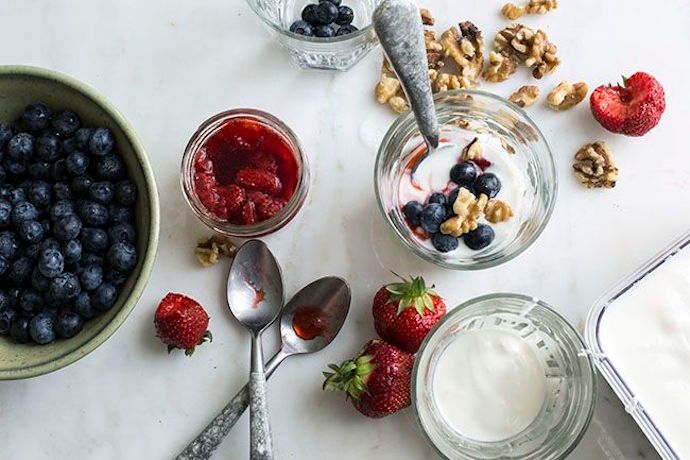 For a hearty and healthy make-ahead holiday breakfast recipe, get the kids involved and try this Yogurt, Kid Made in the Slow Cooker and pair it with fresh granola. | Pass The Knife