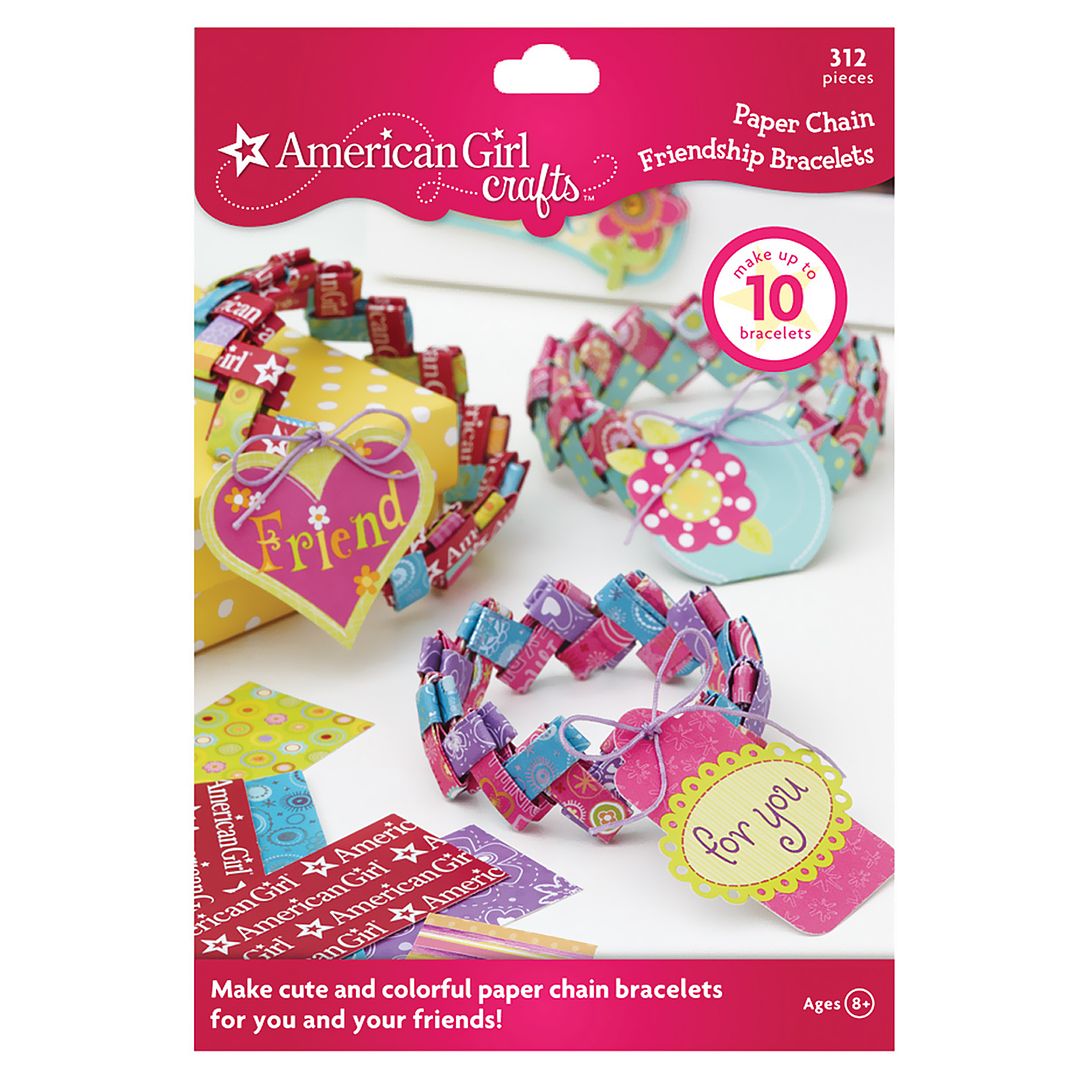 American Girl Crafts paper friendship bracelet paper jewelry kits for kids