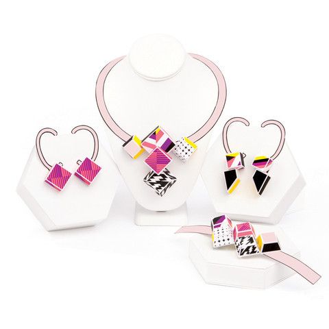 Paper Punk Jewelry Fold : Very cool paper jewelry kits for kids