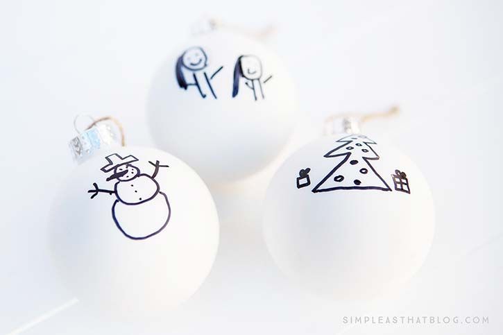 Sharpie art ornaments for kids from Simple as That