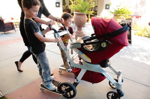 You can add up to two sidekick stroller boards to your Orbit Baby stroller for older kids, making it a top pick for one of the best strollers