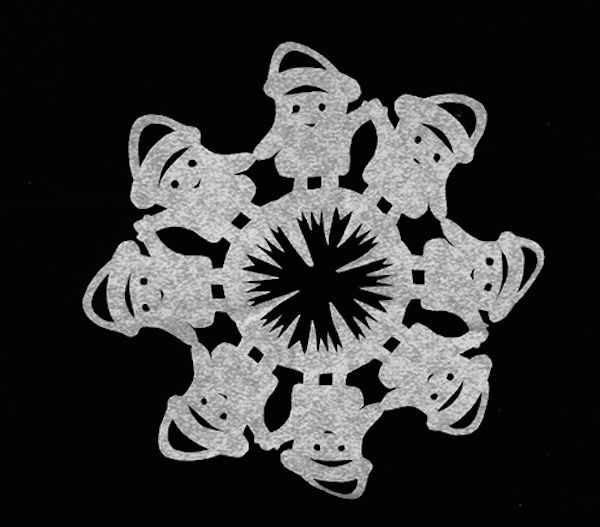 cool snowflake patterns | Adipose pattern from Doctor Who at Oodly Crafting