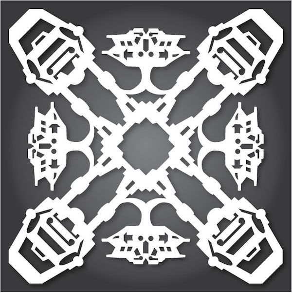 cool snowflake patterns | AT-AT snowflake pattern at Anthony Herrera Designs