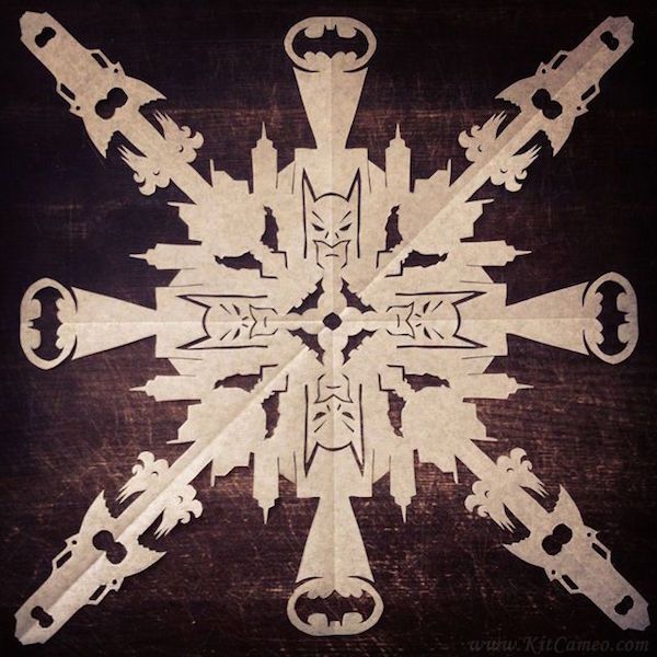 cool snowflake patterns | Intricate Batman snowflake by Kit Cameo