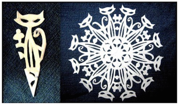 cool snowflake patterns | siamese cat snowflake at Wonderful DIY