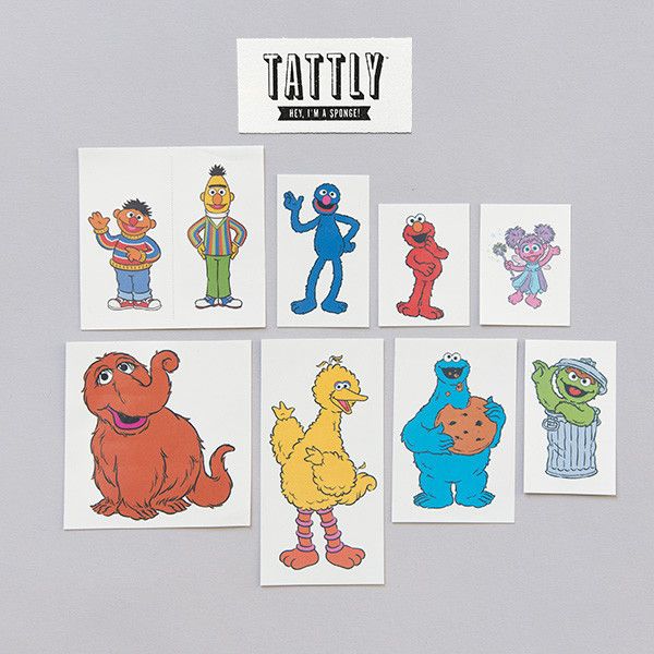 The new Sesame Street character set from Tattly 