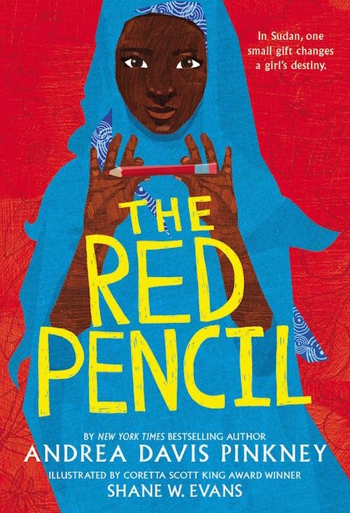 A powerful and moving novel to read for National Poetry Month: The Red Pencil by Andrea Davis Pinkney
