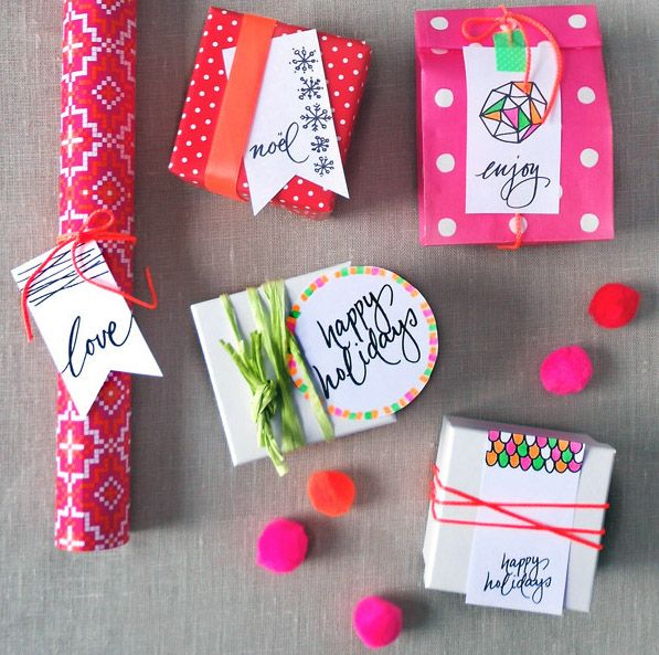 Printable gift tags at The Red Thread for We Are Scout