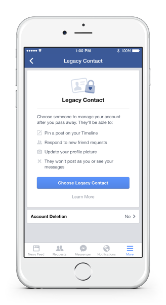 How to set up Facebook Legacy Contact