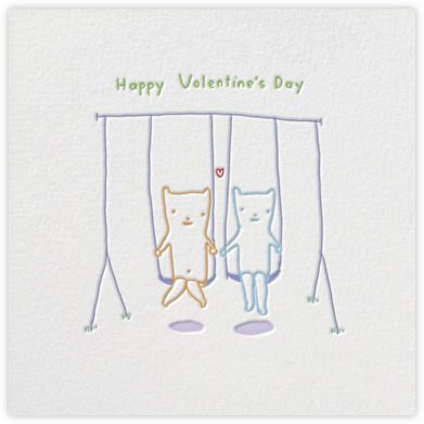 Cool Valentine ecards: Love Swing ecard by Alli Arnold from Paperless Post