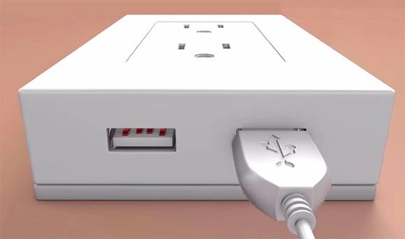 The thingCHARGER docks your devices, and includes two extra USB ports