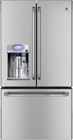GE Cafe series refrigerator now with a  built-in Keurig K-Cup brewer!