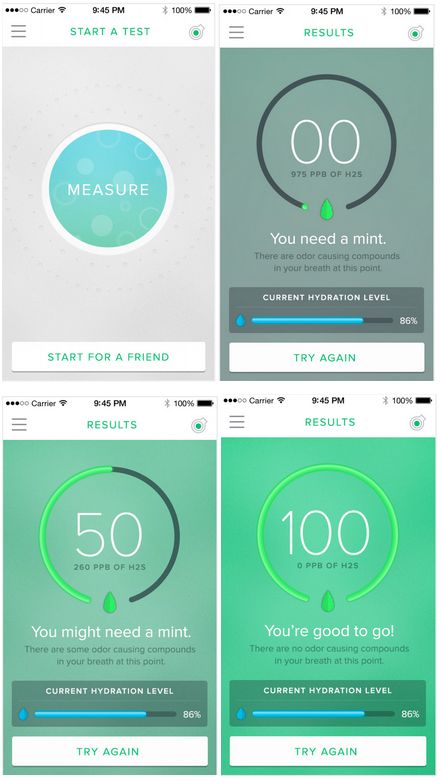 How to tell if I have bad breath: The Mint app shows you breath quality and hydration
