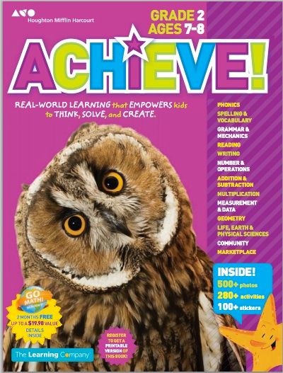 Educational activities for kids: Achieve! Workbook for grades 1, 2, & 3