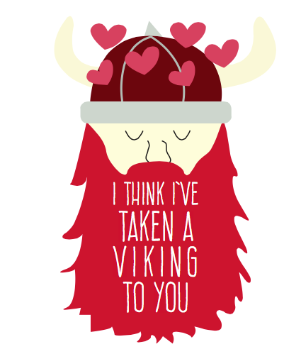 Printable viking valentines by Paperelli for The Dating Divas