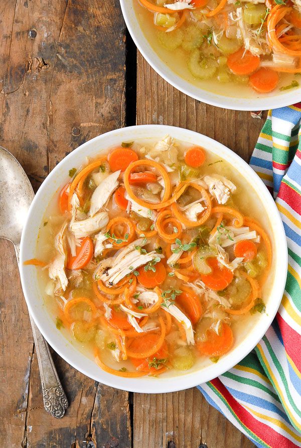 Chicken soup recipe variations: Chicken and Sweet Potato Noodle Soup | Boulder Locavore