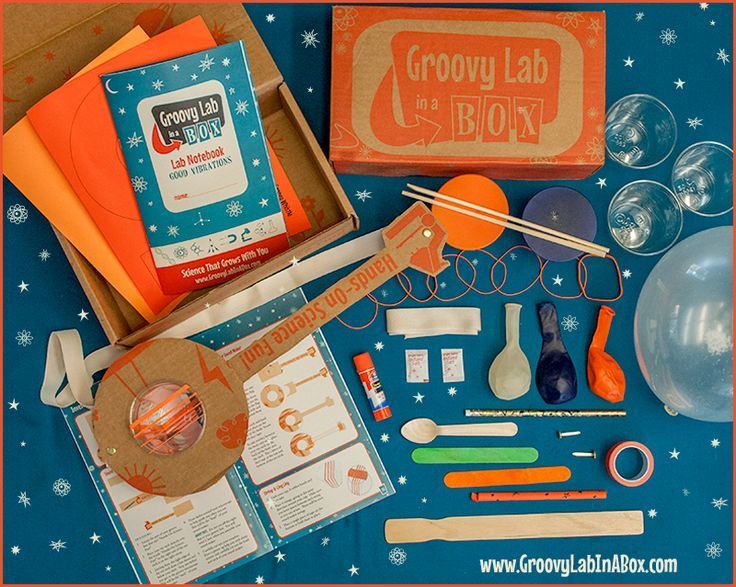Educational activities for kids stuck indoors: Groovy Lab in a Box makes science fun