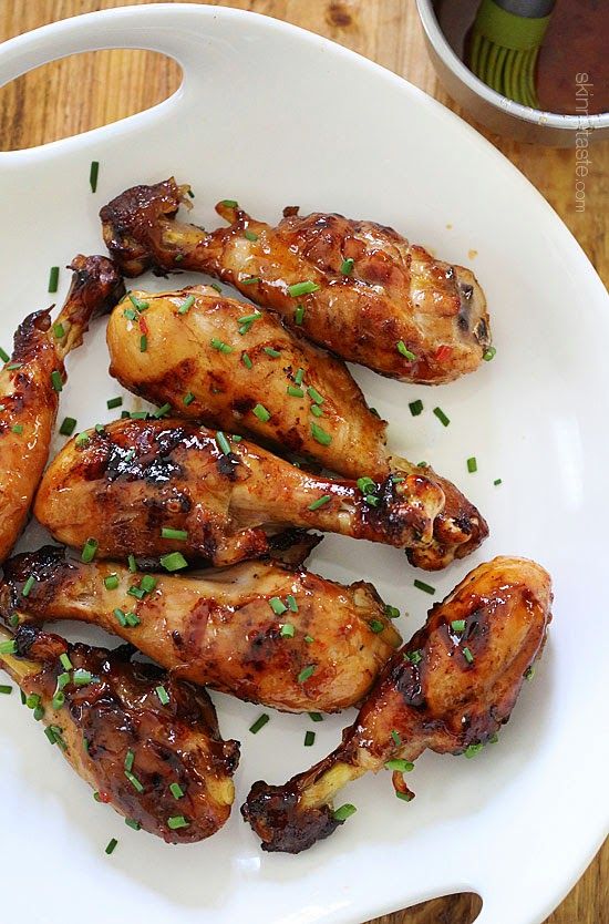 Healthy game day food: Sweet 'n Spicy Drumsticks | Skinnytaste