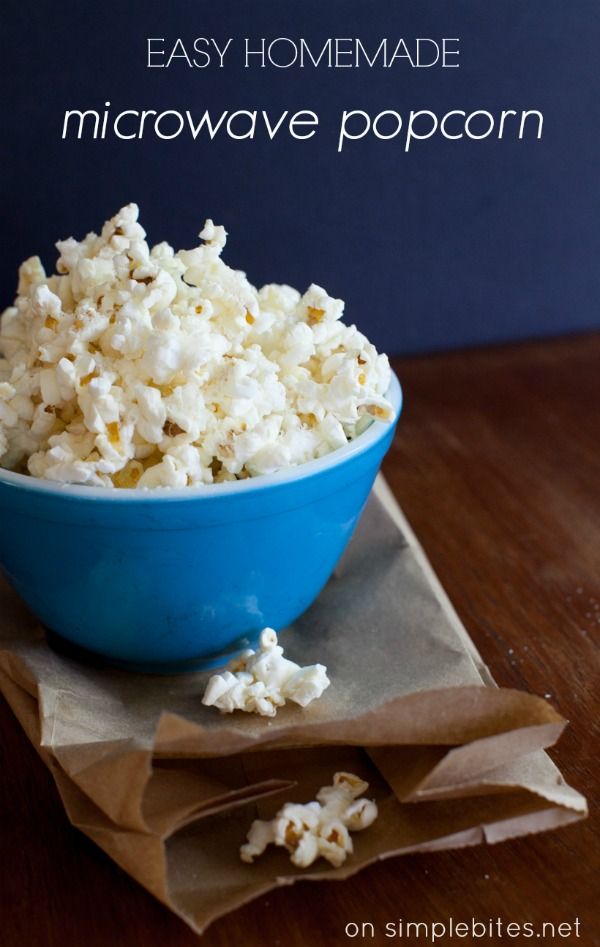 Kitchen projects to do with kids: Homemade microwave popcorn in a brown bag | Simple Bites