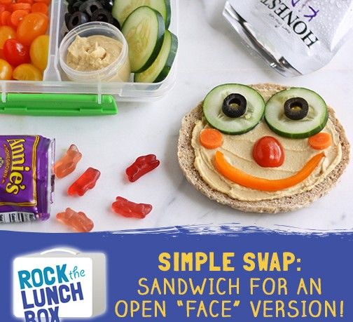 School lunch inspiration: A DIY smiley face sandwich kids can put together themselves