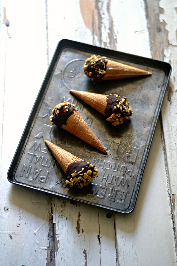 Homemade ice cream treats: Make DIY Drumstick Ice Cream Cones for National Ice Cream Day or any day! | Sarcastic Cooking