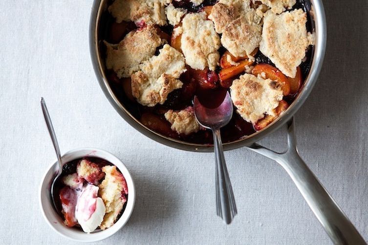 Fruit Desserts: Blackberry Apricot Cobbler at Food52