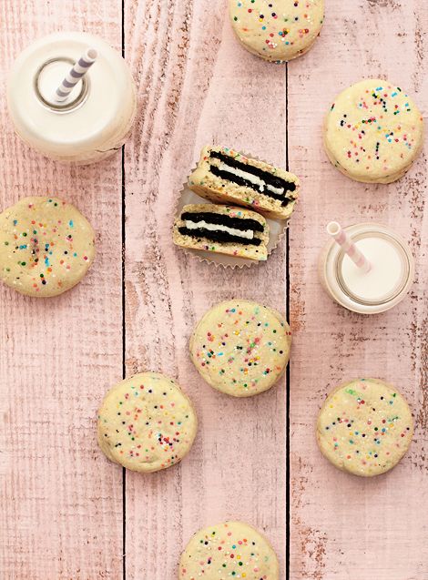 Funfetti cookies with a surprise inside! | Bakers Royale