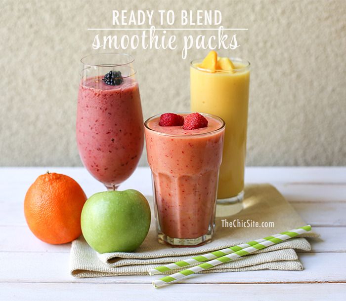 Ready-to-blend smoothie packs are a great make-ahead breakfast idea that keeps busy mornings fast and healthy | The Chic Site
