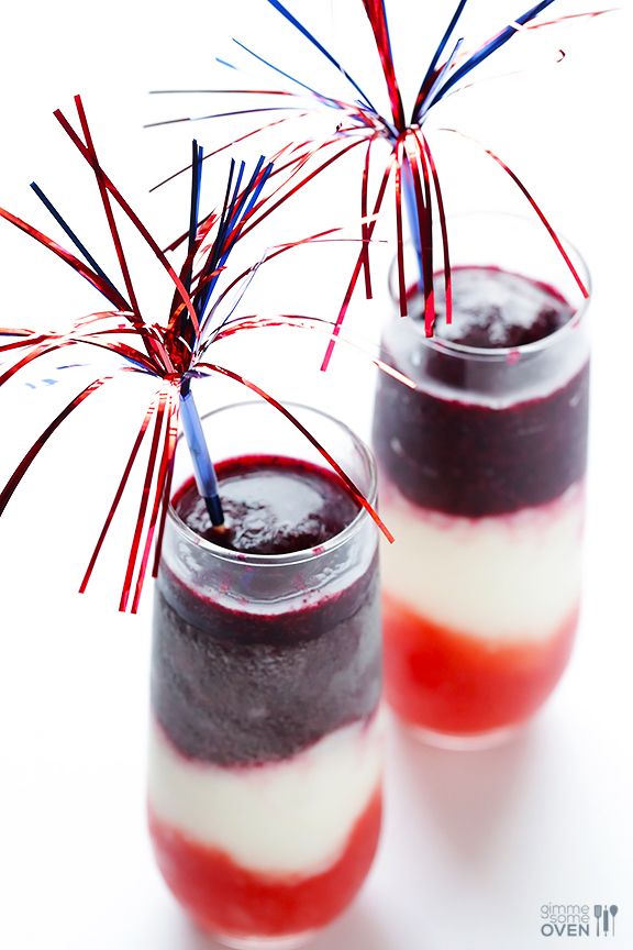 4th of July party recipes: Red, White and Blue Margaritas | Gimme Some Oven