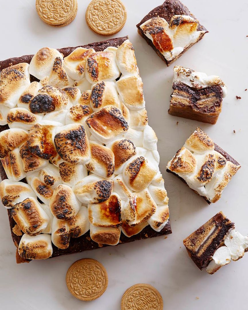S'mores Slutty Brownies recipe | What's Gaby Cooking