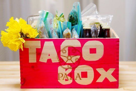 Great food gift idea for a family with a new baby: Taco Box meal kit | The Kitchn