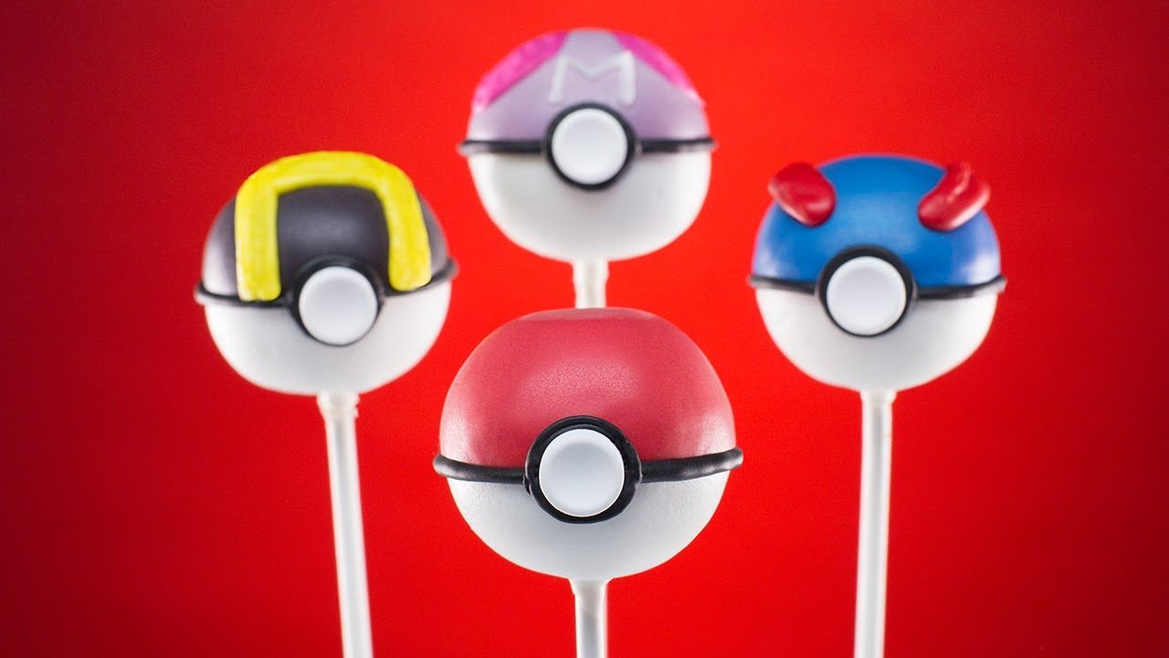 YouTube cooking shows that kids love: Pokemon Pokeball Cake Pops at Nerdy Nummies