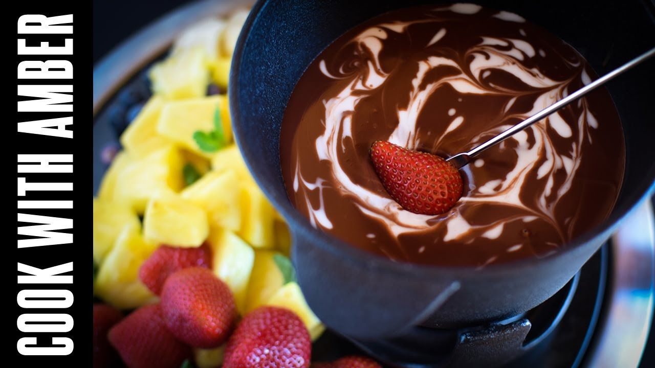 YouTube cooking shows for kids: Chocolate Fondue at Cook With Amber
