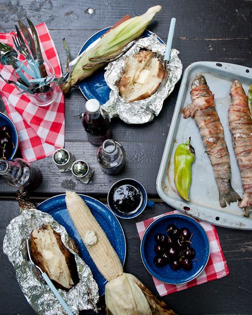 Best camping recipes: Campfire Bacon Wrapped Fish | Design Mom