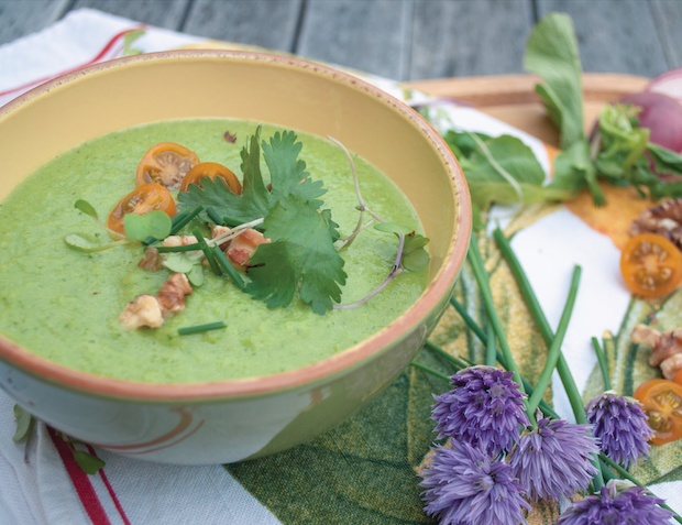 Switch up your gazpacho routine with this great Garden Green Gazpacho recipe | Summerfield Delight
