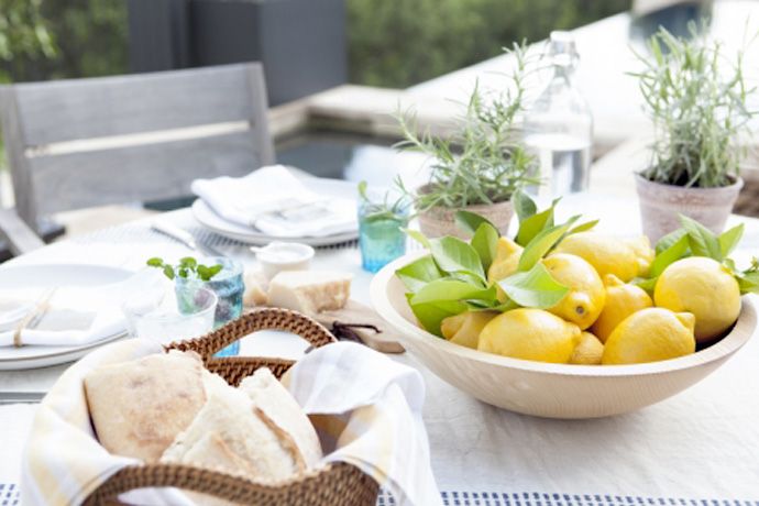 Unexpected ways to use lemons around the house: An everyday centerpiece that keeps the hosue pretty, via Camille Styles for Whole Foods