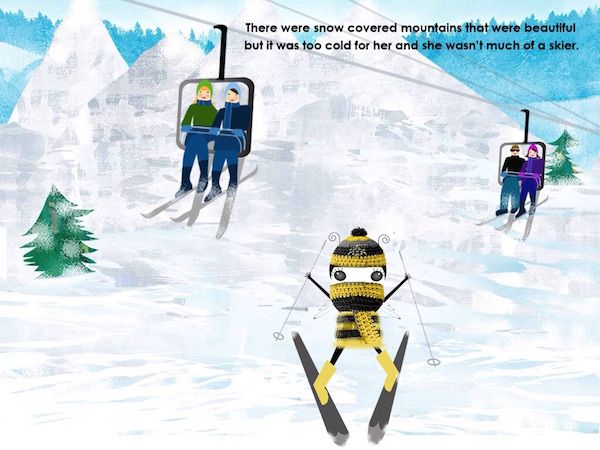 Kids help Queen Bee in Paris ski down the Alps in this fun travel app for kids.
