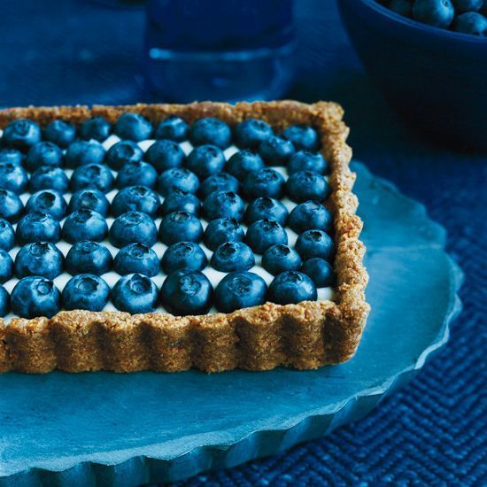 4th of July dessert recipes for a crowd: Honeyed Yogurt and Blueberry Tart | Food & Wine